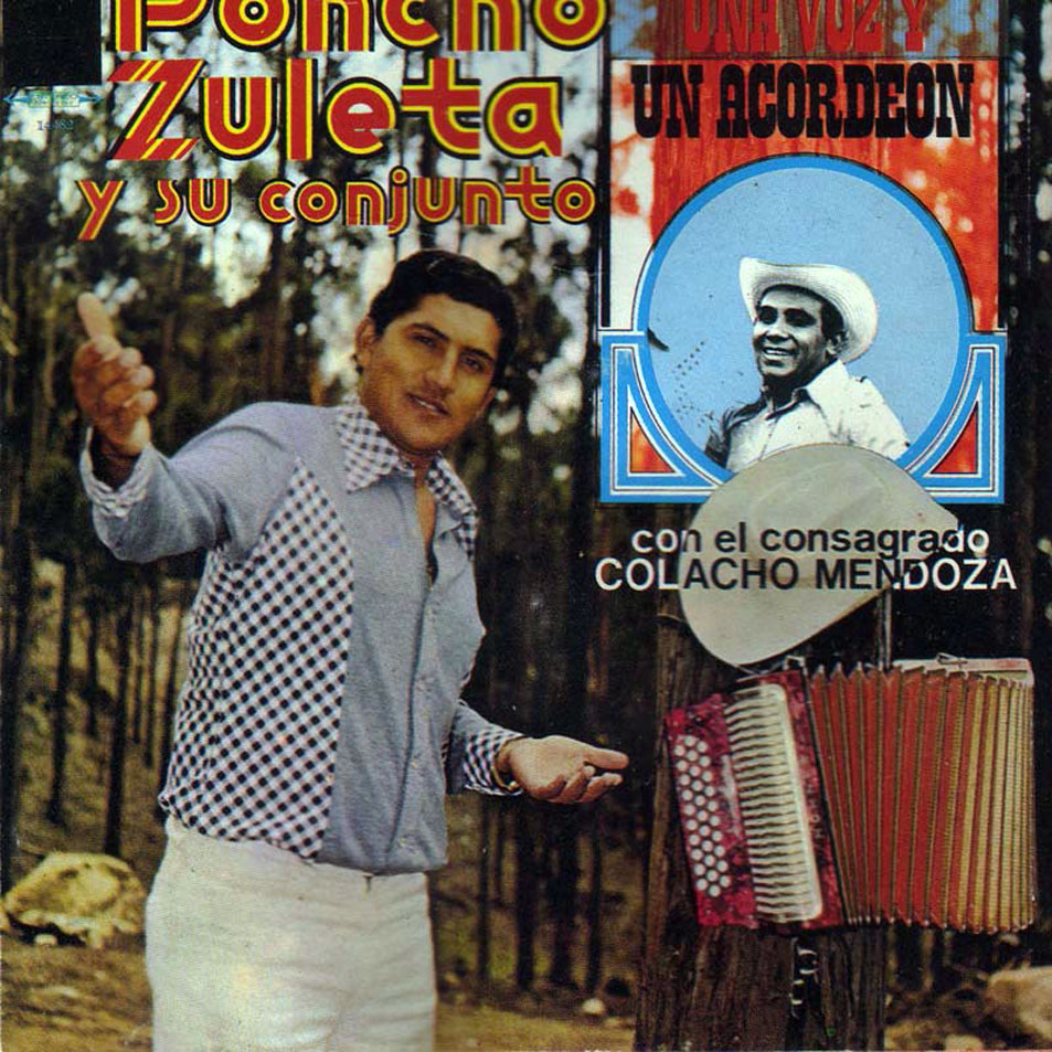 Cartula Frontal de Poncho Zuleta & Colacho Mendoza - Una Voz Y Un Acordeon