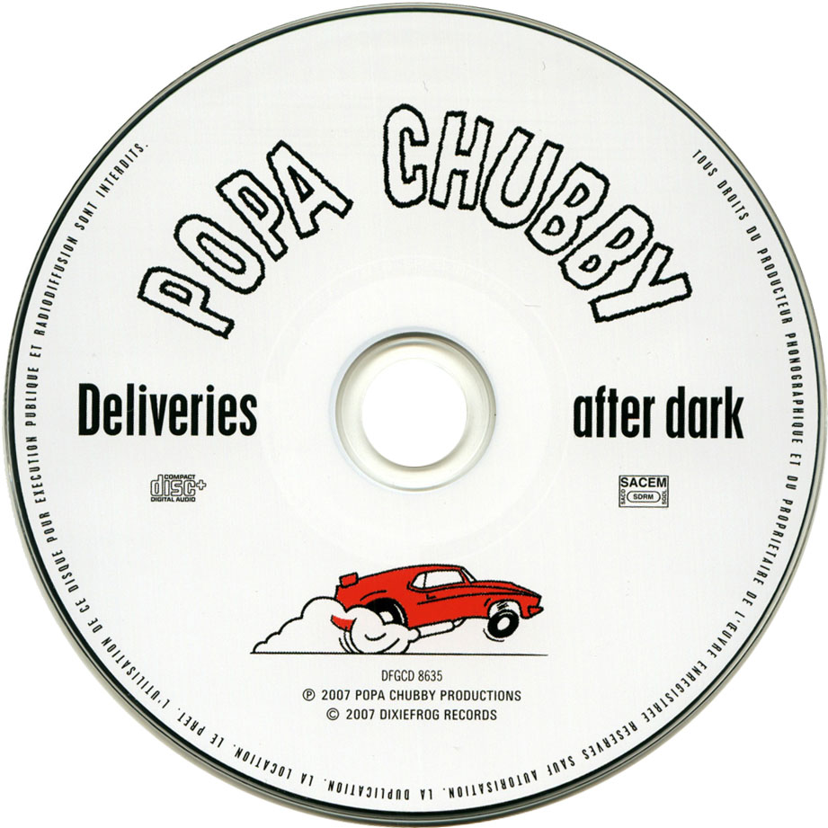 Cartula Cd de Popa Chubby - Deliveries After Dark