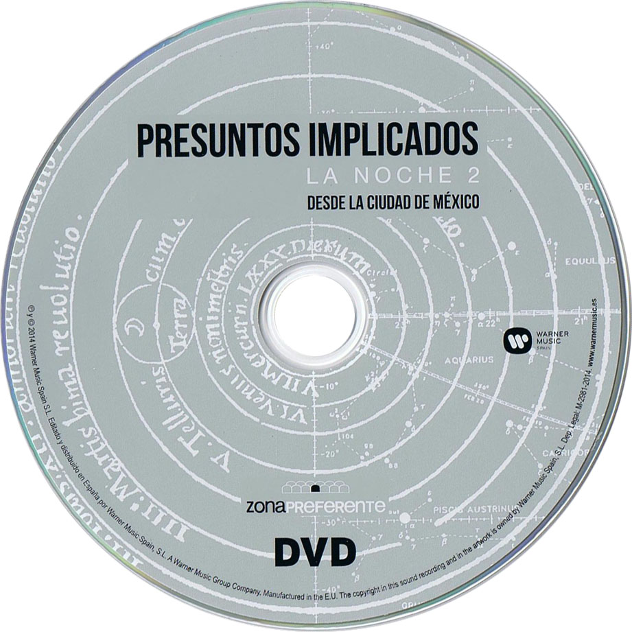 Cartula Dvd de Presuntos Implicados - La Noche 2 Desde La Ciudad De Mexico