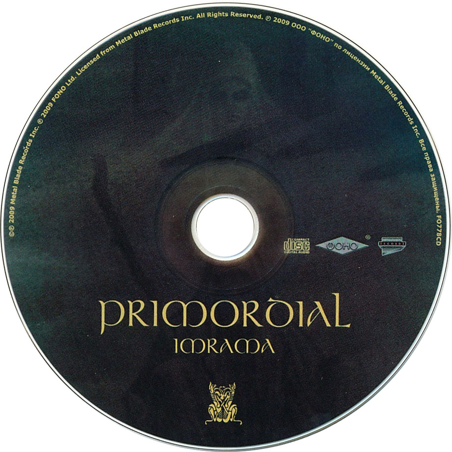 Cartula Cd de Primordial - Imrama