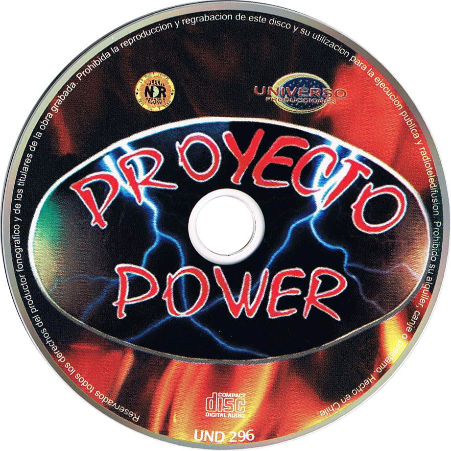 Cartula Cd de Proyecto Power - Puro Power!