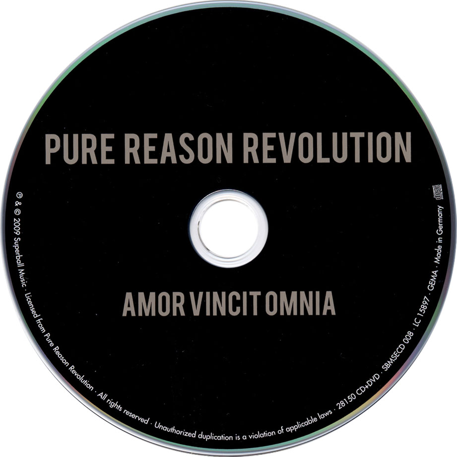 Cartula Cd de Pure Reason Revolution - Amor Vincit Omnia