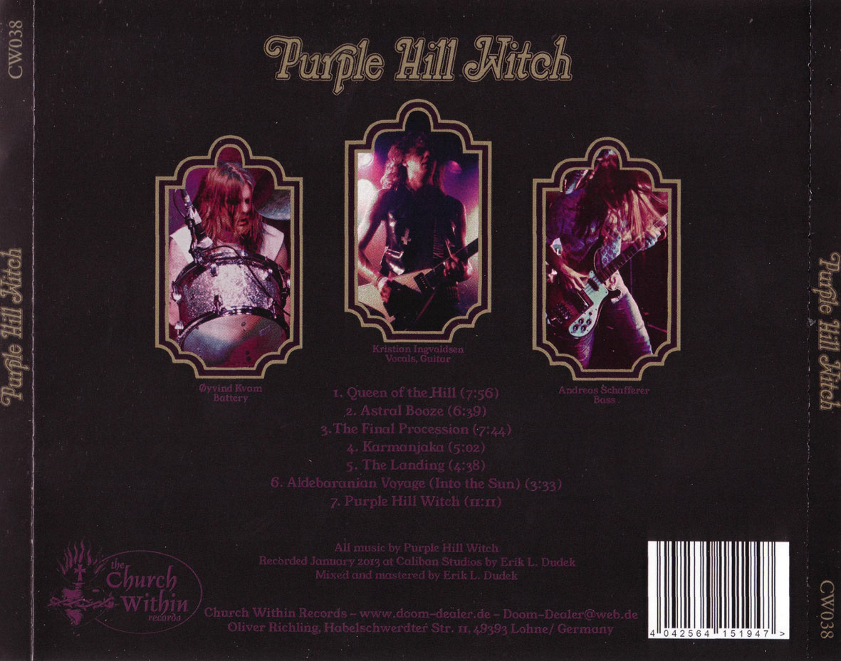 Cartula Trasera de Purple Hill Witch - Purple Hill Witch