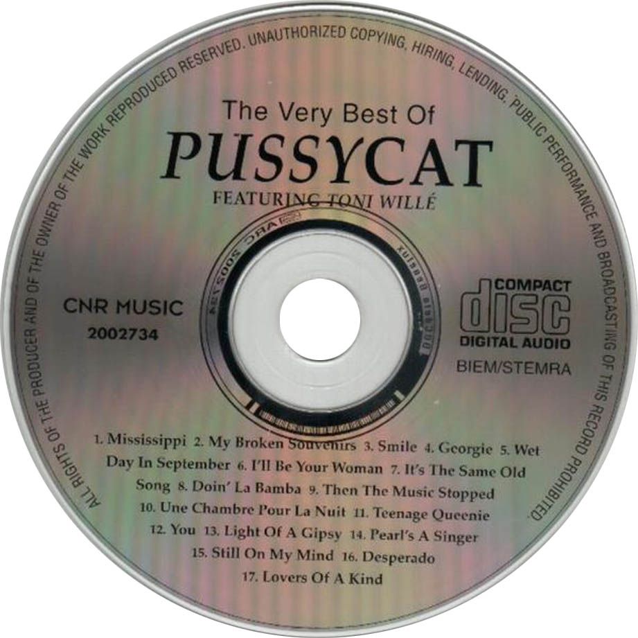 Cartula Cd de Pussycat - The Very Best Of Pussycat (Featuring Toni Wille)
