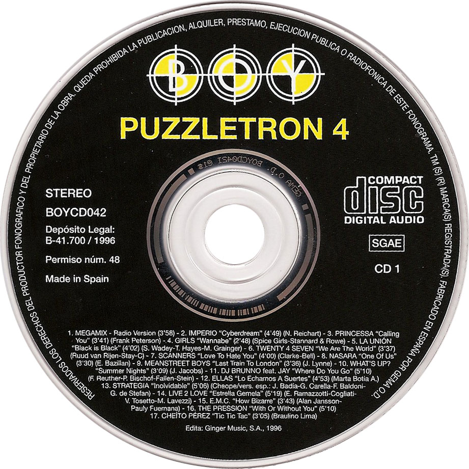 Cartula Cd1 de Puzzletron 4