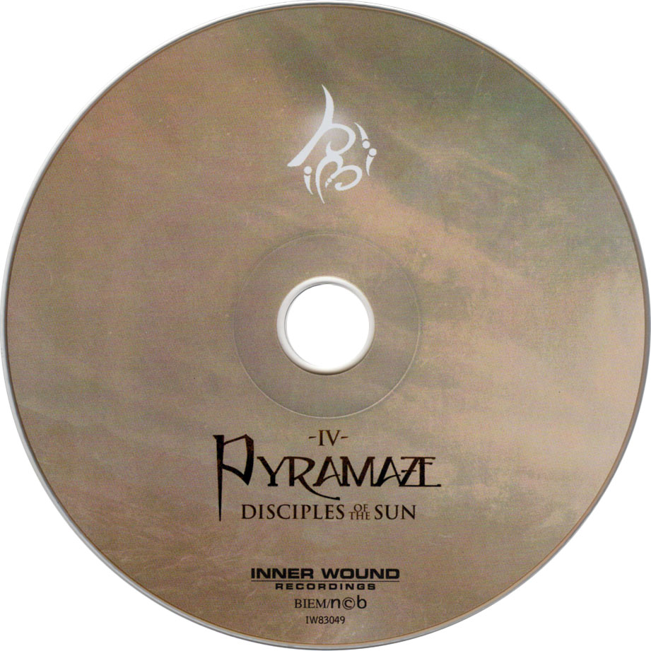 Cartula Cd de Pyramaze - Disciples Of The Sun