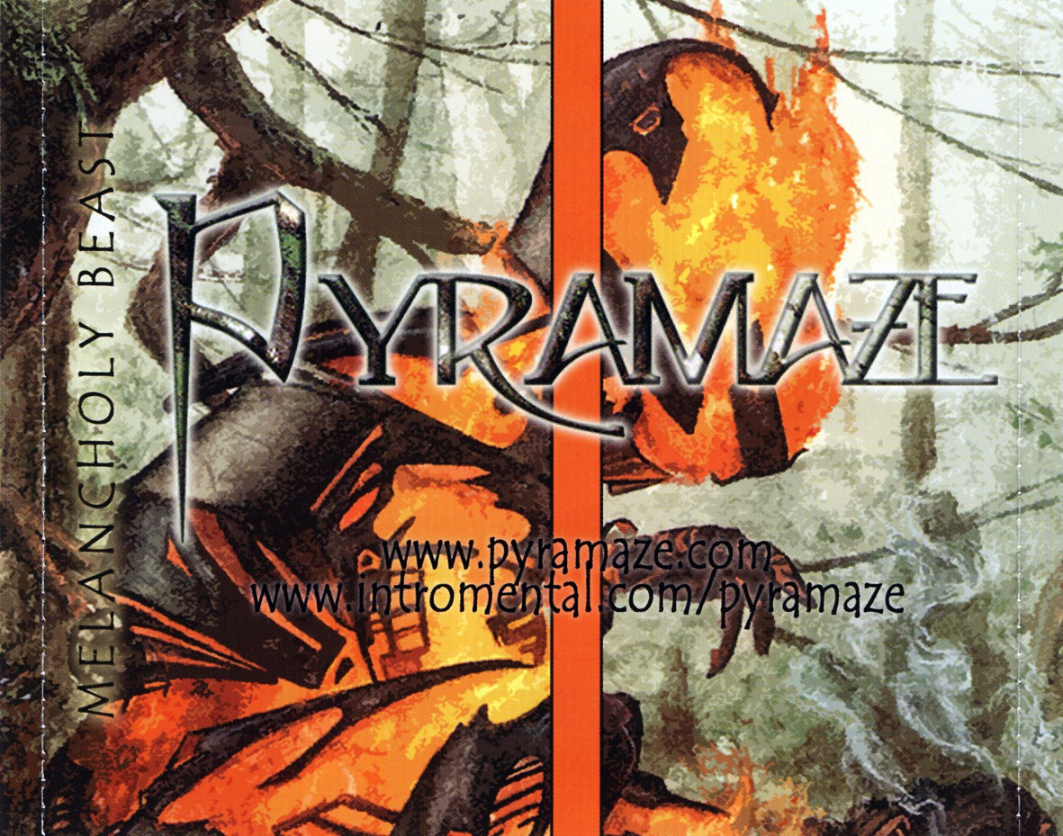 Cartula Interior Trasera de Pyramaze - Melancholy Beast