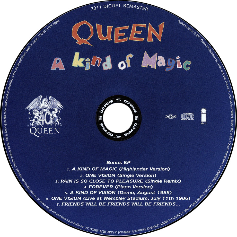 Cartula Cd2 de Queen - A Kind Of Magic (Deluxe Edition)