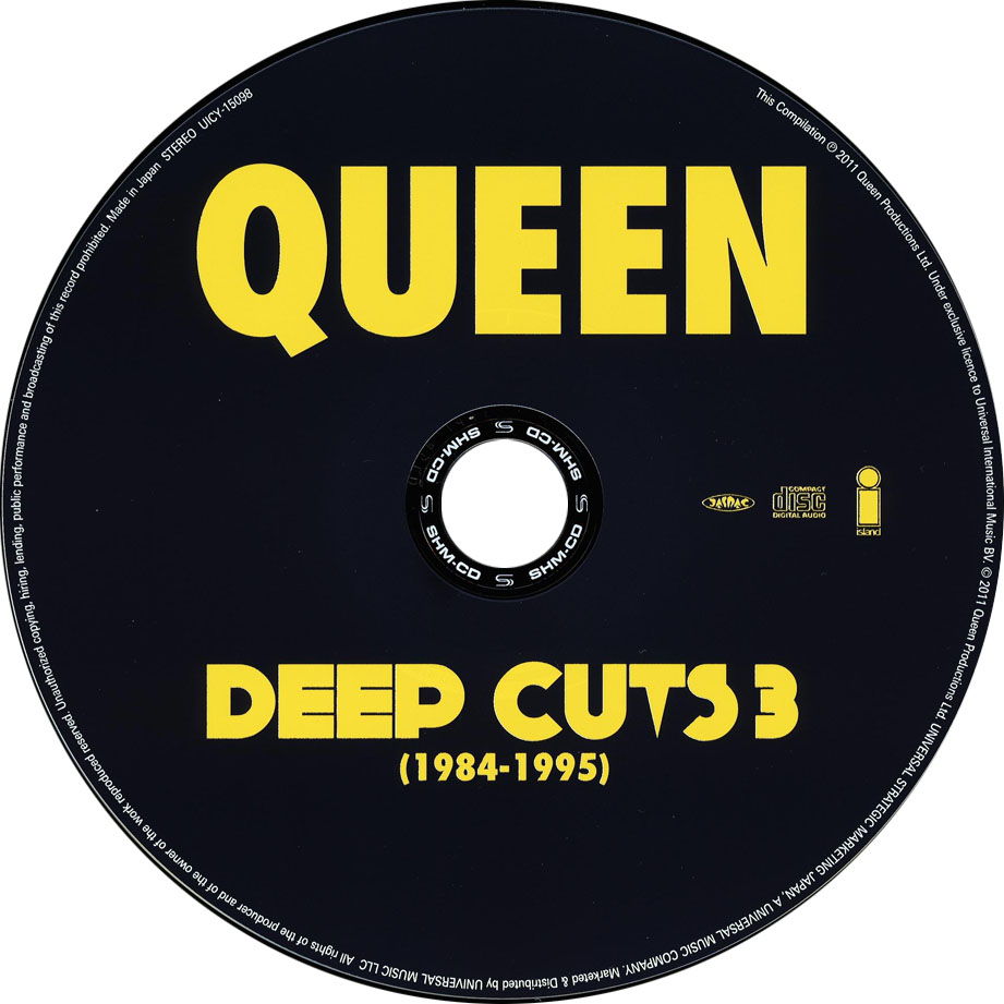Cartula Cd de Queen - Deep Cuts, Volume 3 (1984-1995)