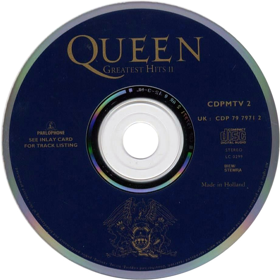 Cartula Cd de Queen - Greatest Hits II