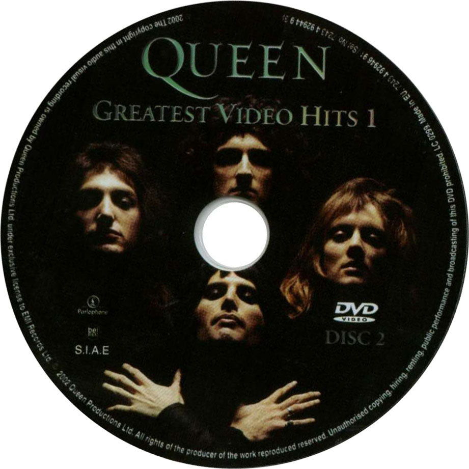 Cartula Dvd2 de Queen - Greatest Video Hits 1 (Dvd)