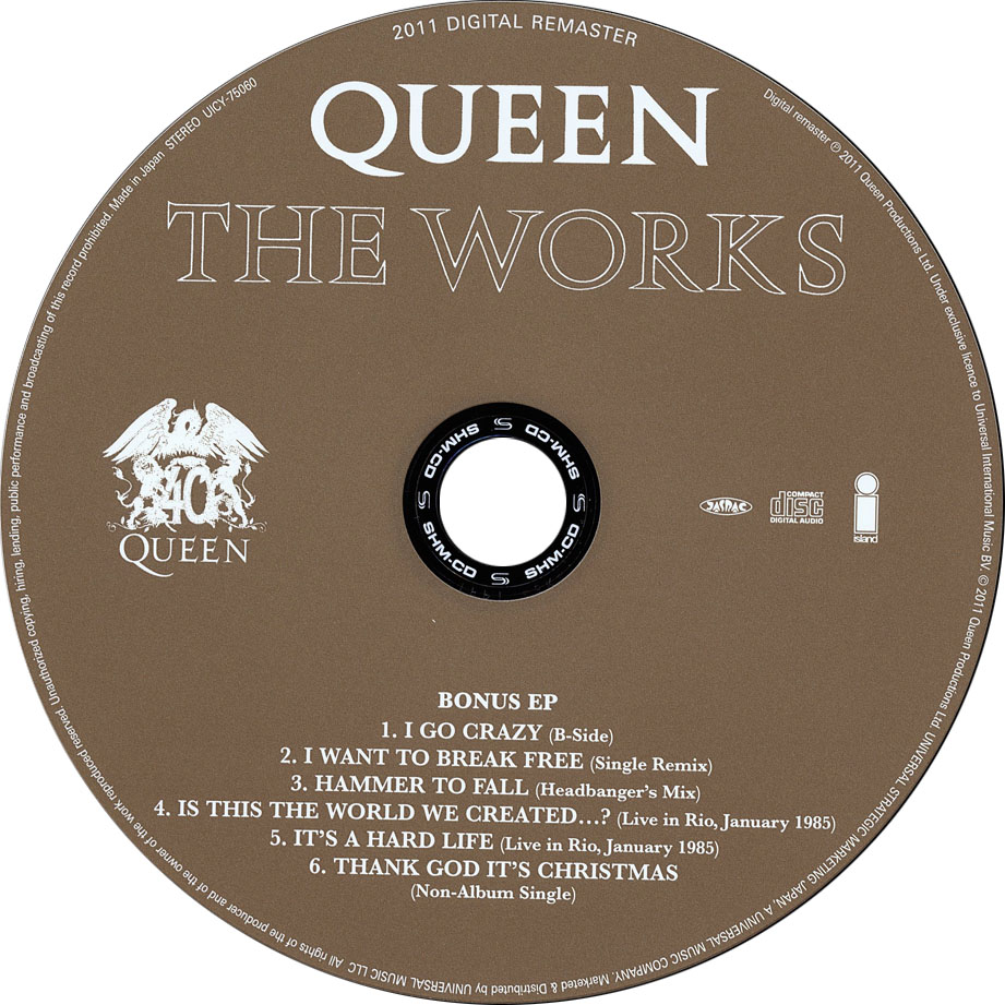 Cartula Cd2 de Queen - The Works (Deluxe Edition)