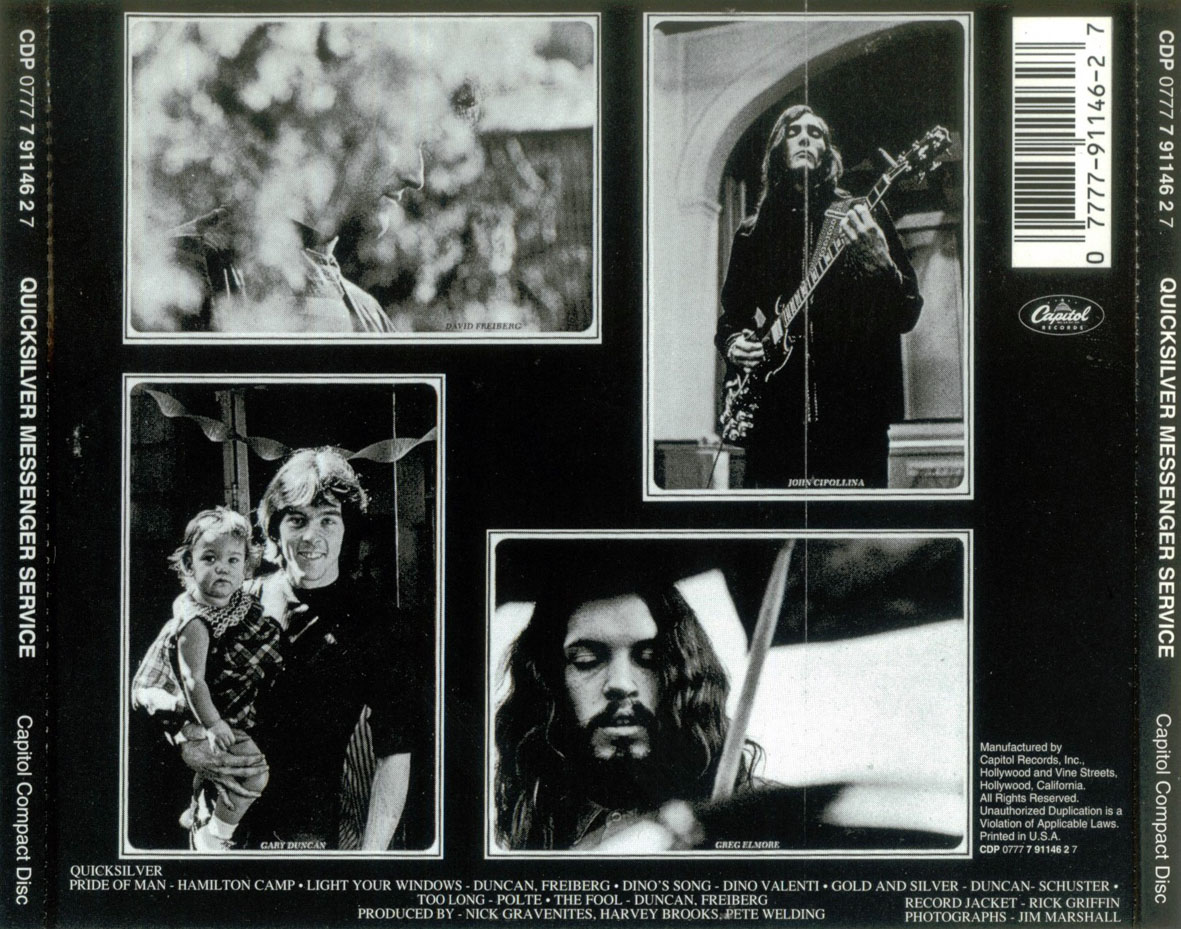 Cartula Trasera de Quicksilver Messenger Service - Quicksilver Messenger Service