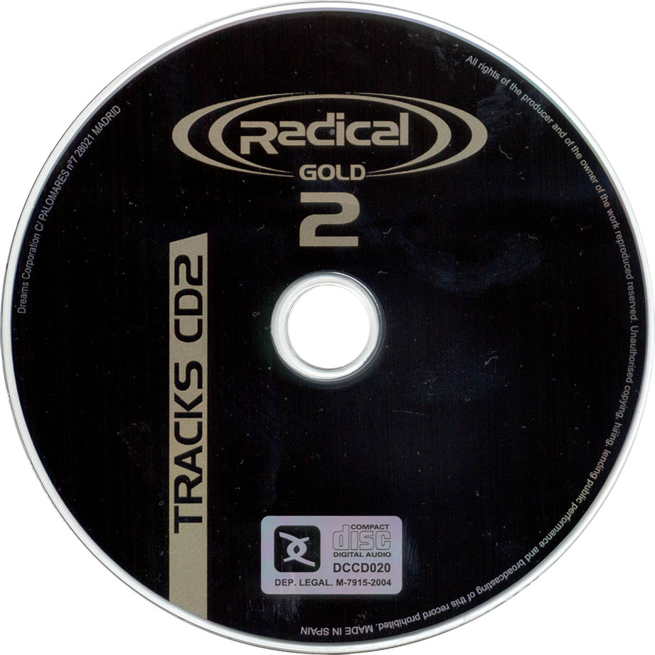 Cartula Cd2 de Radical Gold Cantaditas De Coleccion Volumen 2