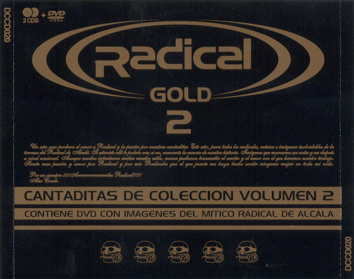 Cartula Frontal de Radical Gold Cantaditas De Coleccion Volumen 2