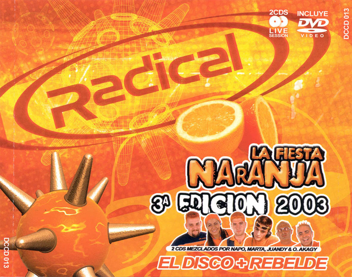 Cartula Frontal de Radical La Fiesta Naranja 3a Edicion 2003