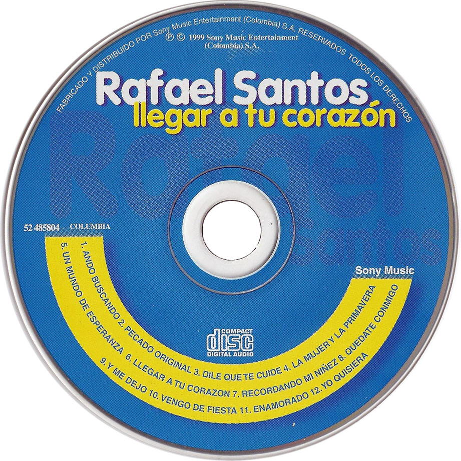 Cartula Cd de Rafael Santos & Alvaro Lopez - Llegar A Tu Corazon