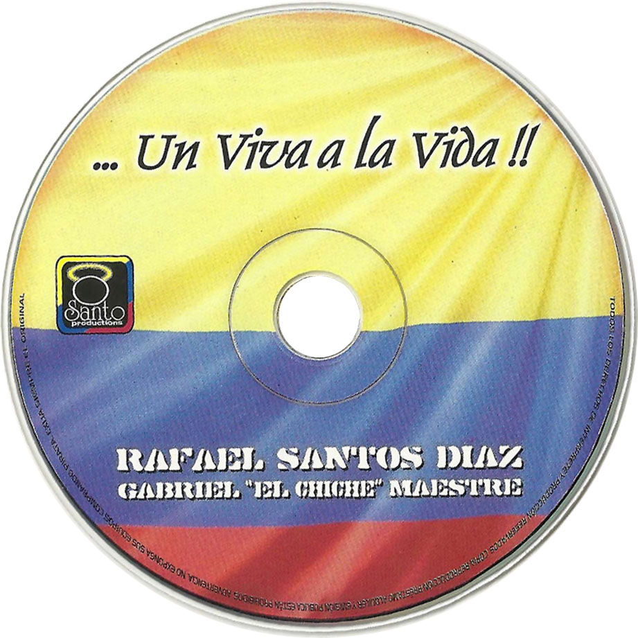 Cartula Cd de Rafael Santos & Gabriel Chiche Maestre - Un Viva A La Vida