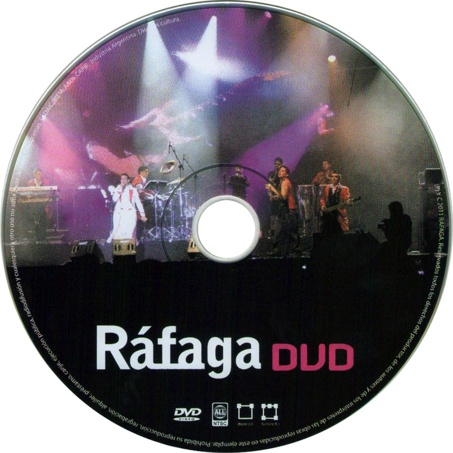 Cartula Dvd de Rafaga - En Vivo, En Espaa