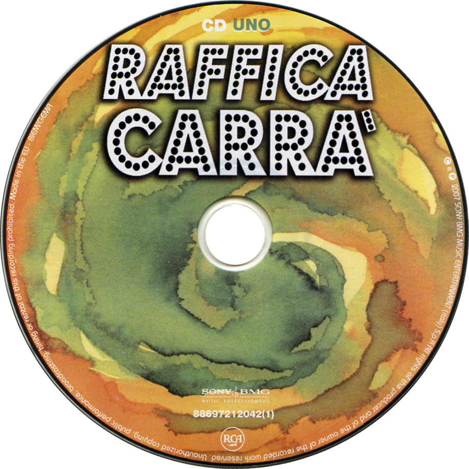 Cartula Cd de Raffaella Carra - Raffica Carra
