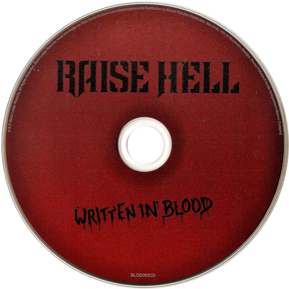 Cartula Cd de Raise Hell - Written In Blood