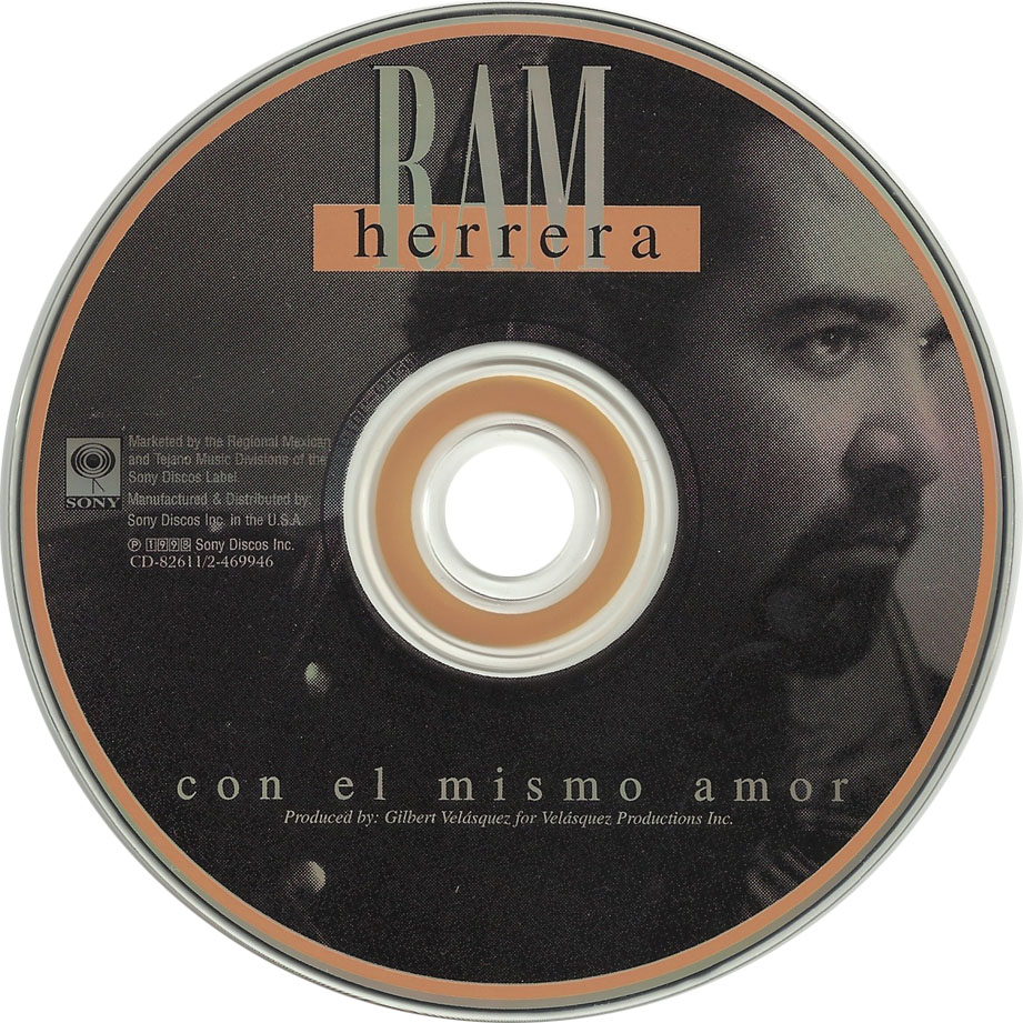 Cartula Cd de Ram Herrera - Con El Mismo Amor