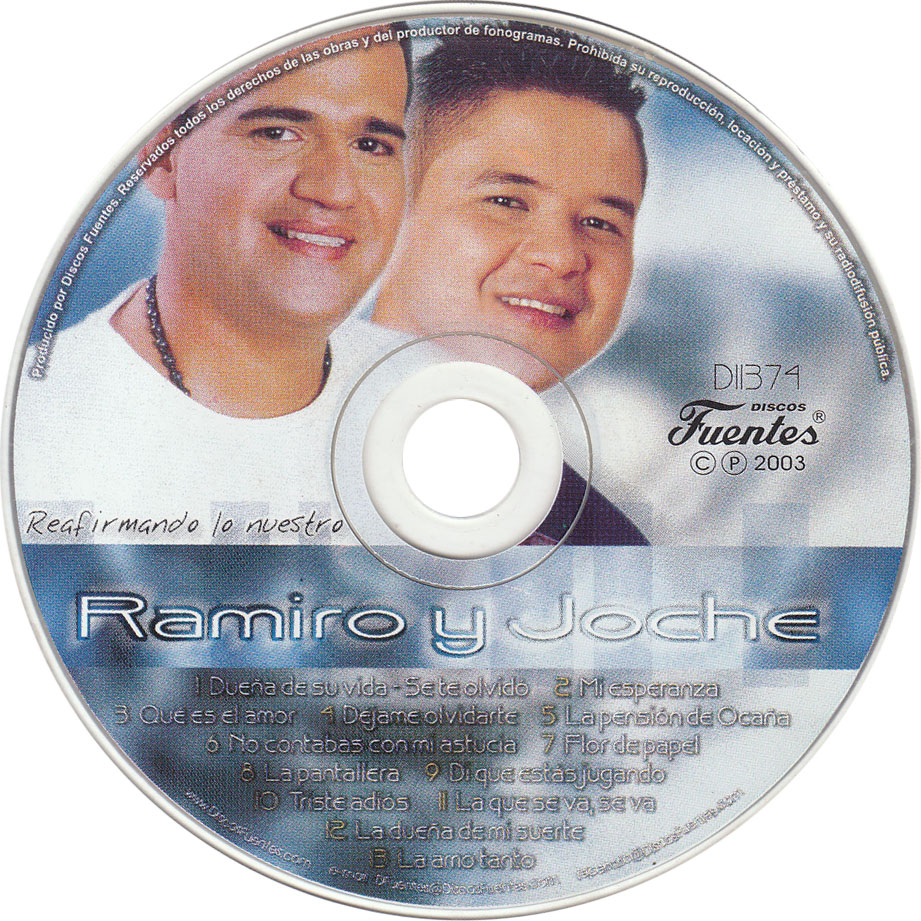 Cartula Cd de Ramiro Padilla & Joche Zuluaga - Reafirmando Lo Nuestro