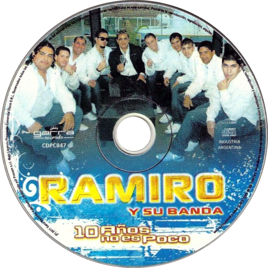 Cartula Cd de Ramiro Y Su Banda - 10 Aos No Es Poco