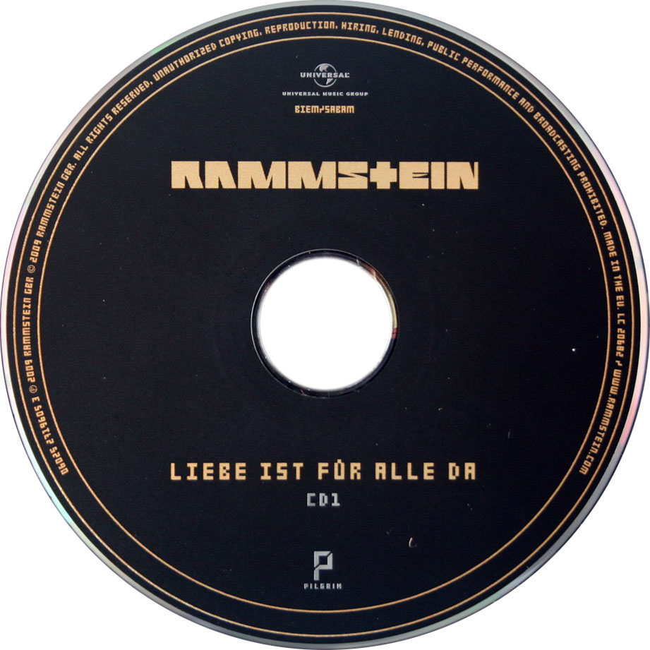 Cartula Cd1 de Rammstein - Liebe Ist Fr Alle Da (Special Edition)