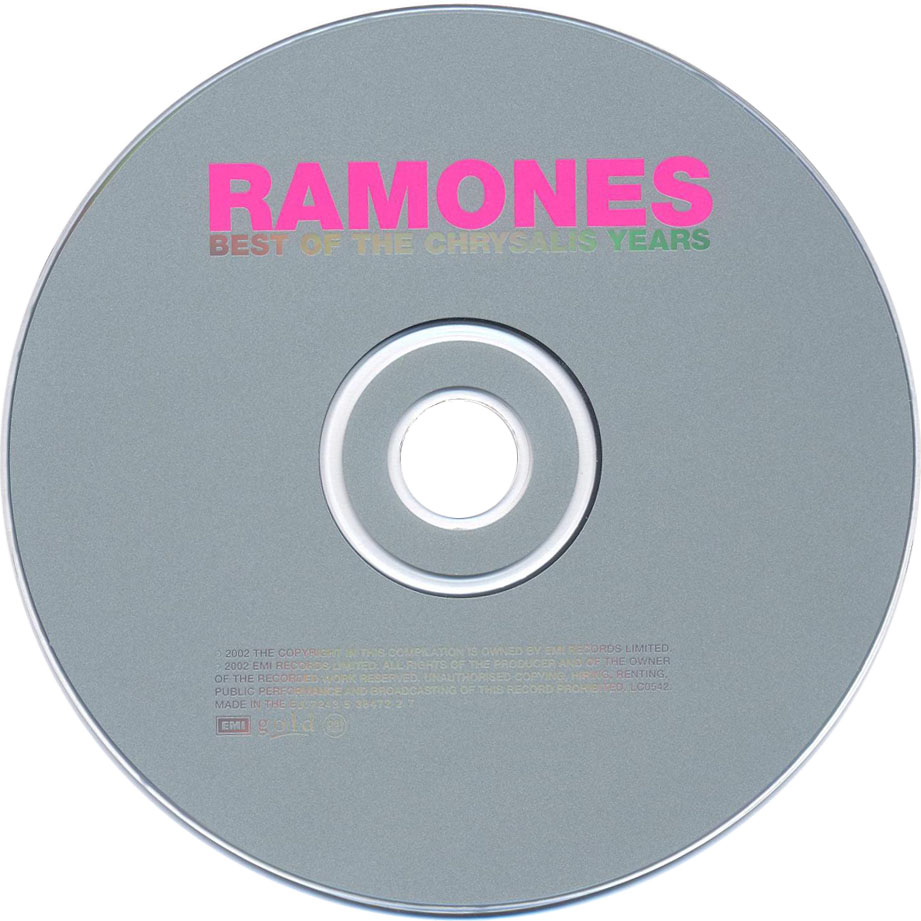 Cartula Cd de Ramones - Best Of The Chrysalis Years
