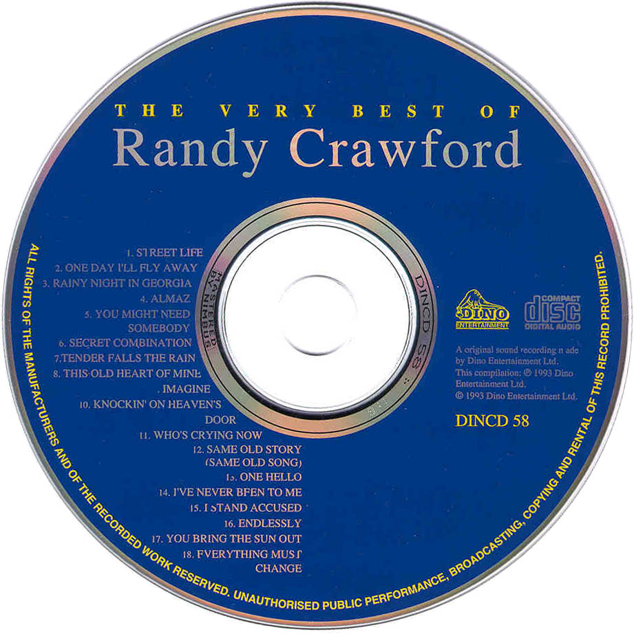 Cartula Cd de Randy Crawford - The Very Best Of Randy Crawford