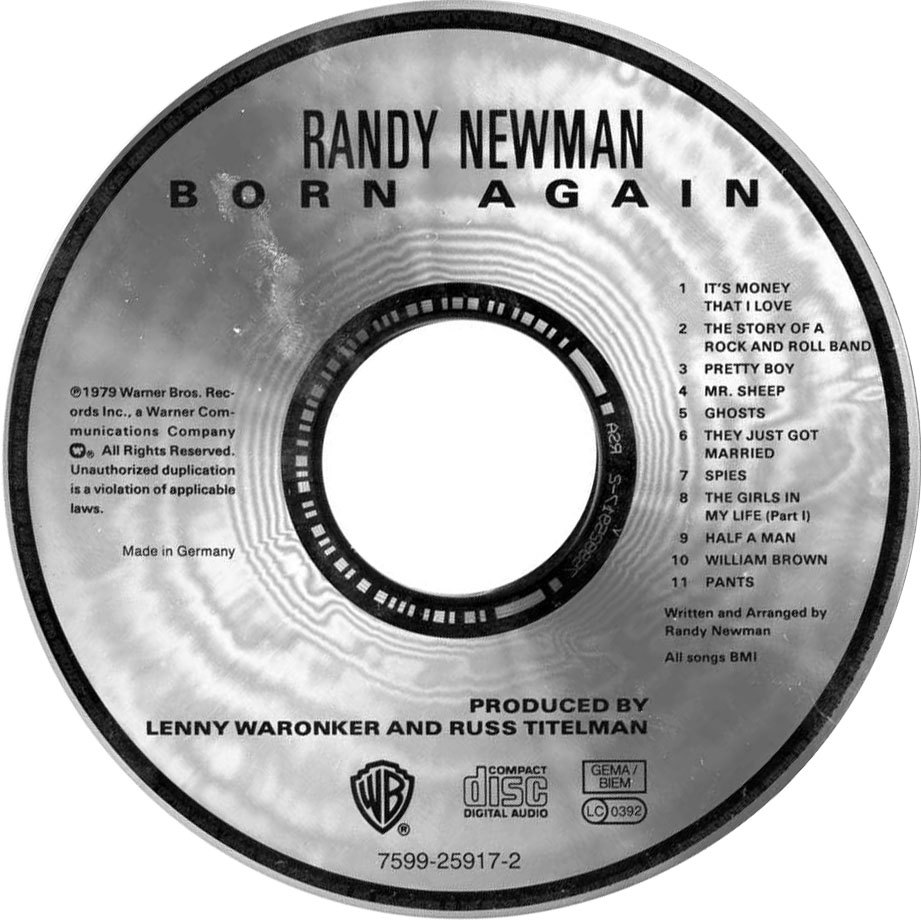 Cartula Cd de Randy Newman - Born Again