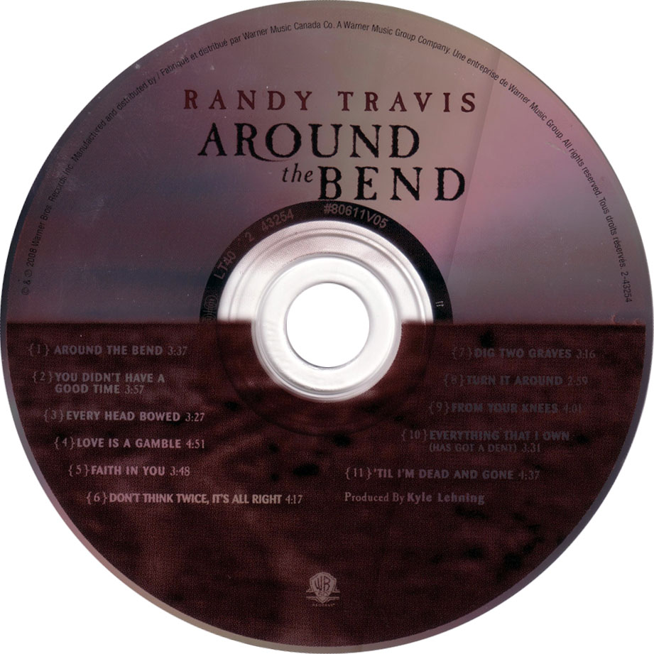 Cartula Cd de Randy Travis - Around The Bend