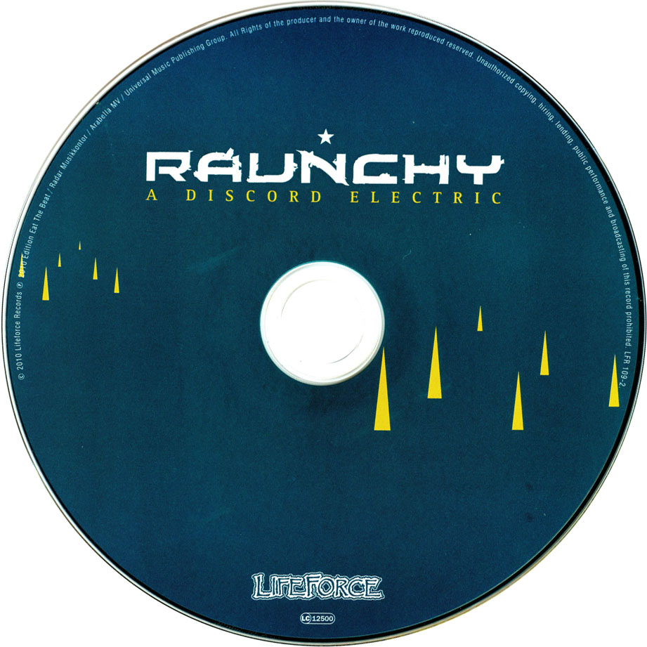 Cartula Cd de Raunchy - A Discord Electric