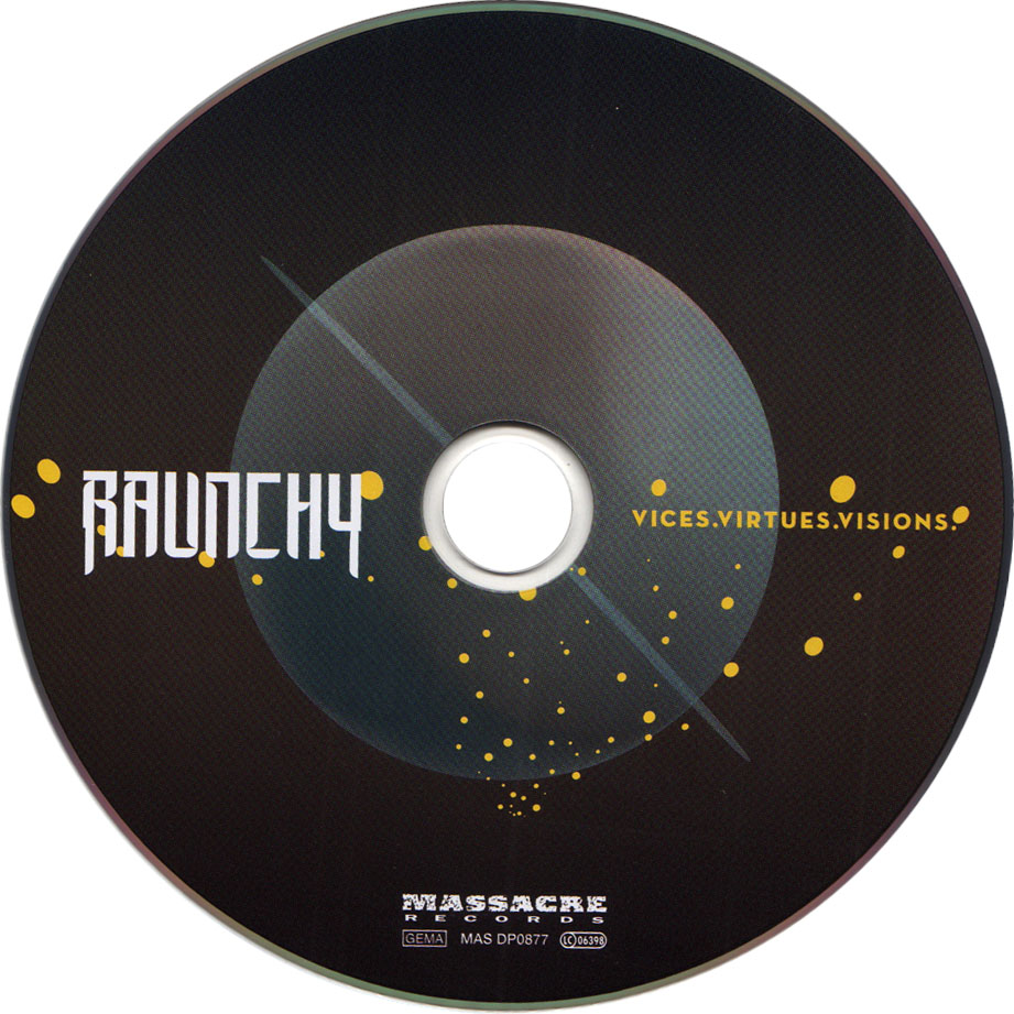 Cartula Cd de Raunchy - Vices.virtues.visions. (Limited Edition)