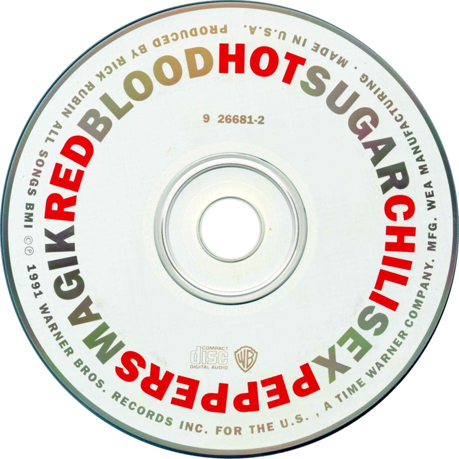 Cartula Cd de Red Hot Chili Peppers - Blood Sugar Sex Magik