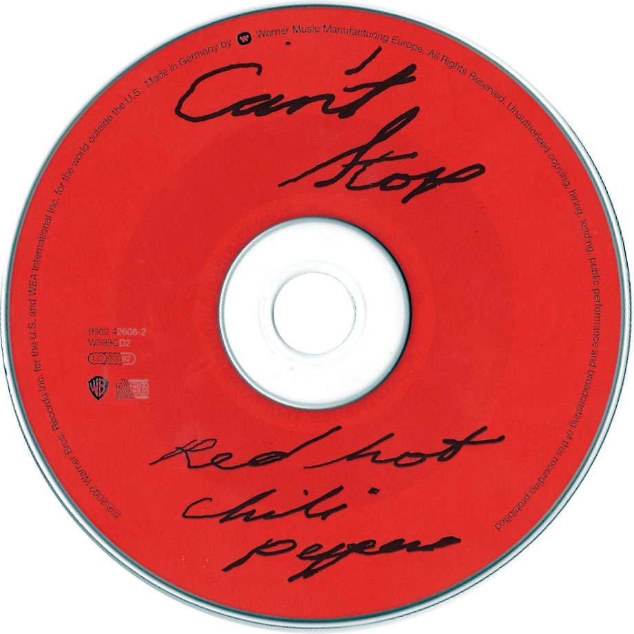 Cartula Cd de Red Hot Chili Peppers - Can't Stop (Cd Single)