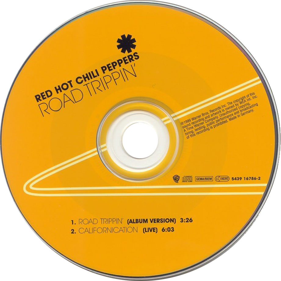 Cartula Cd de Red Hot Chili Peppers - Road Trippin' (Cd Single)