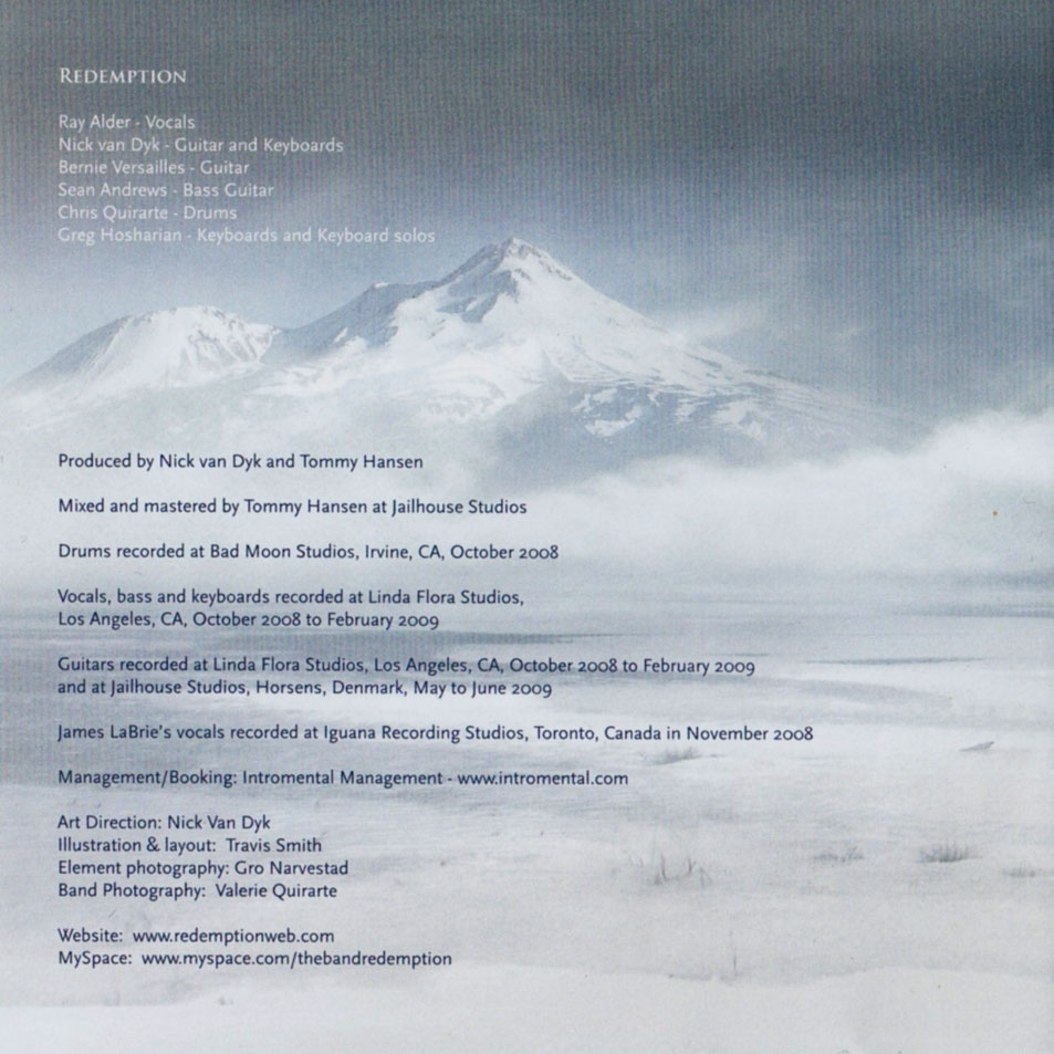 Car�tula Interior Frontal de Redemption - Snowfall On Judgement Day