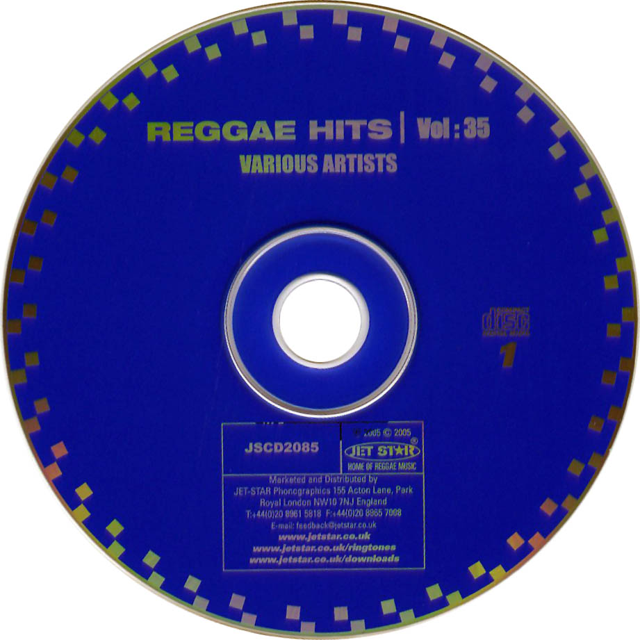 Cartula Cd de Reggae Hits Volume 35