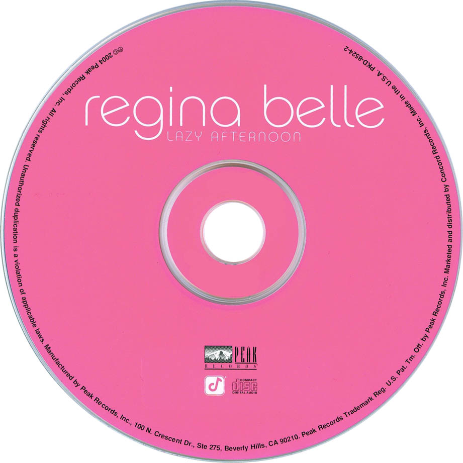 Cartula Cd de Regina Belle - Lazy Afternoon