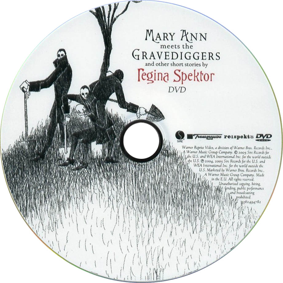Cartula Dvd de Regina Spektor - Mary Ann Meets The Gravediggers And Other Short Stories