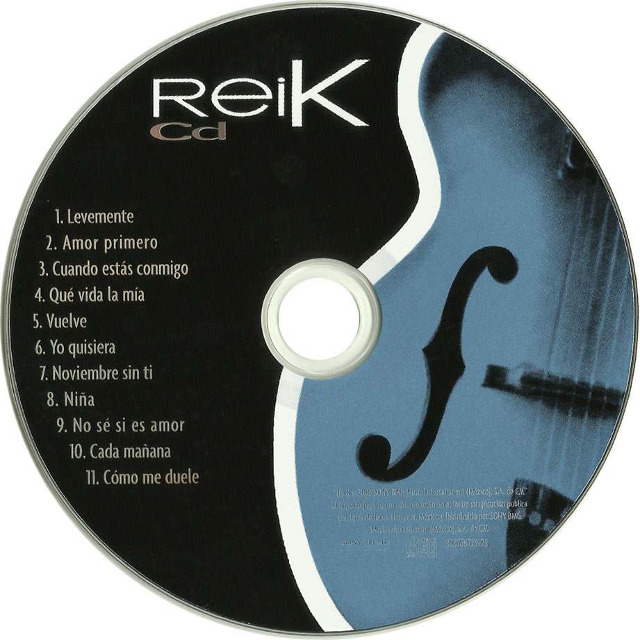 Cartula Cd de Reik - Reik (Edicion Especial)