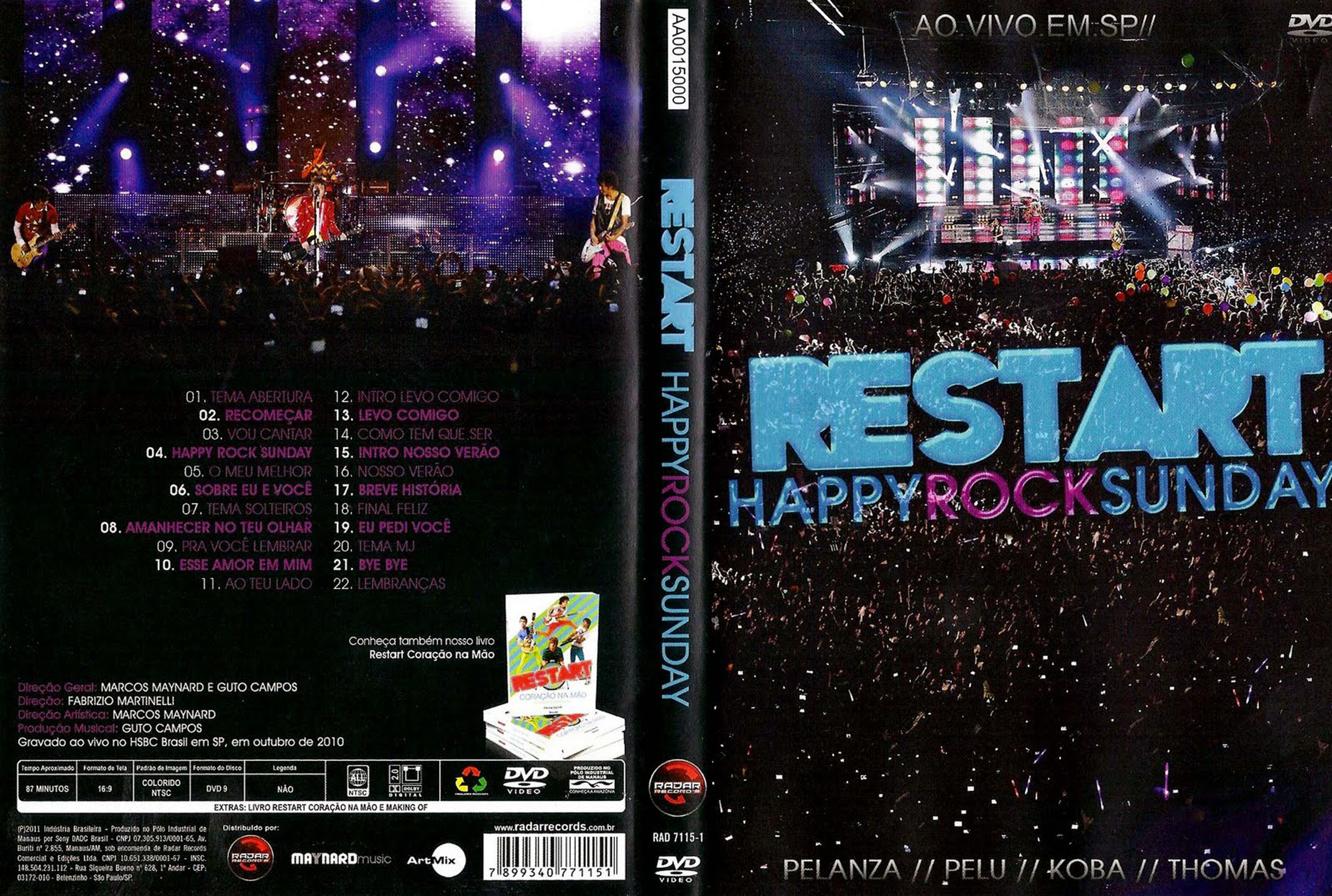 Cartula Caratula de Restart - Happy Rock Sunday (Dvd)