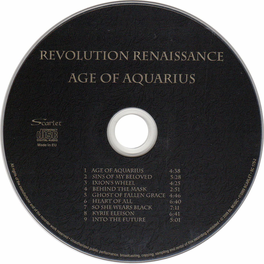 Cartula Cd de Revolution Renaissance - Age Of Aquarius