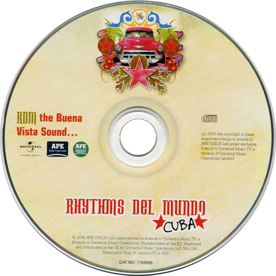 Cartula Cd de Rhythms Del Mundo - Cuba