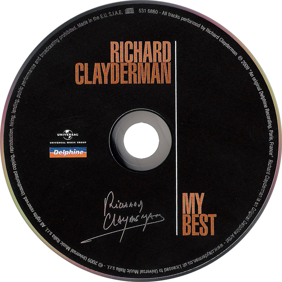 Cartula Cd de Richard Clayderman - My Best