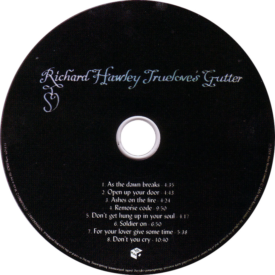 Cartula Cd de Richard Hawley - Truelove's Gutter