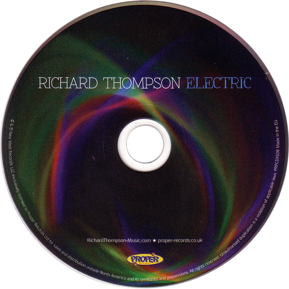 Cartula Cd1 de Richard Thompson - Electric (Deluxe Edition)