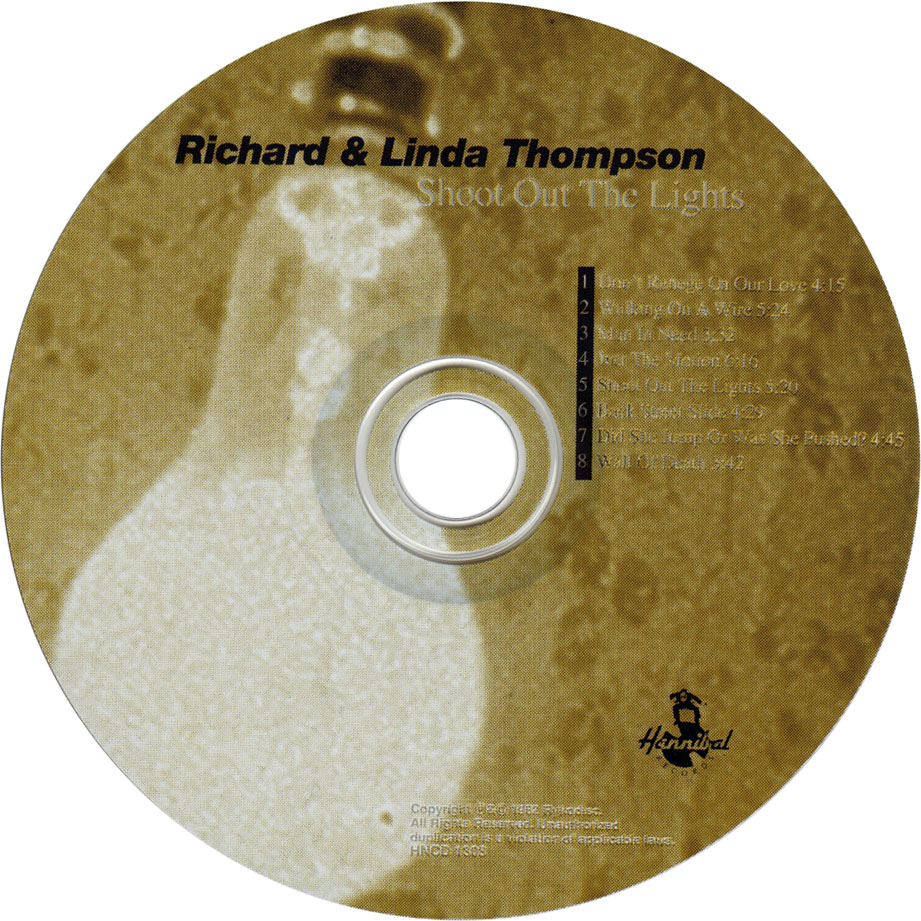 Cartula Cd de Richard & Linda Thompson - Shoot Out The Lights